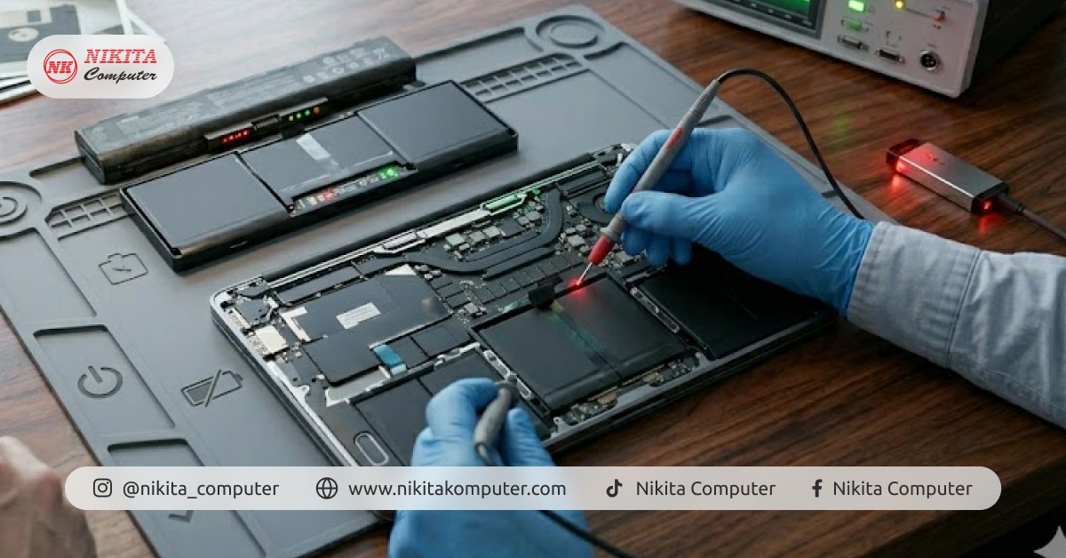 baterai laptop tidak mau mengisi